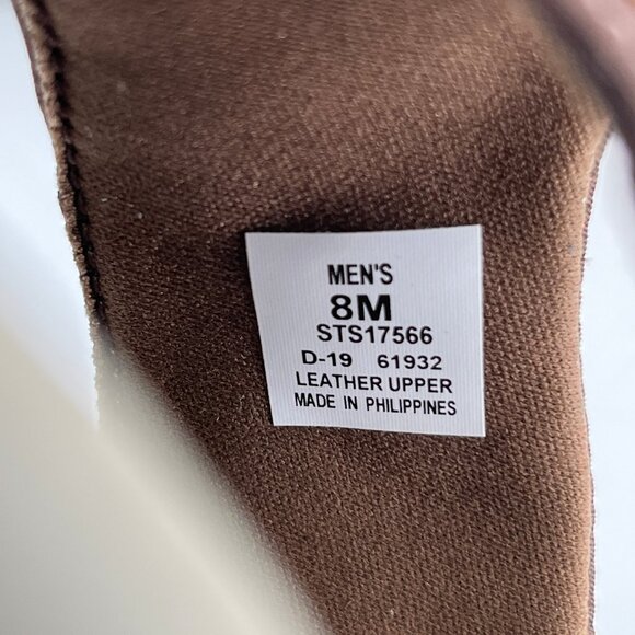 Sperry Outer Banks Thong Sandal Size 8 Brown Full-Grain Leather Men's Flip Flops - Picture 11 of 12